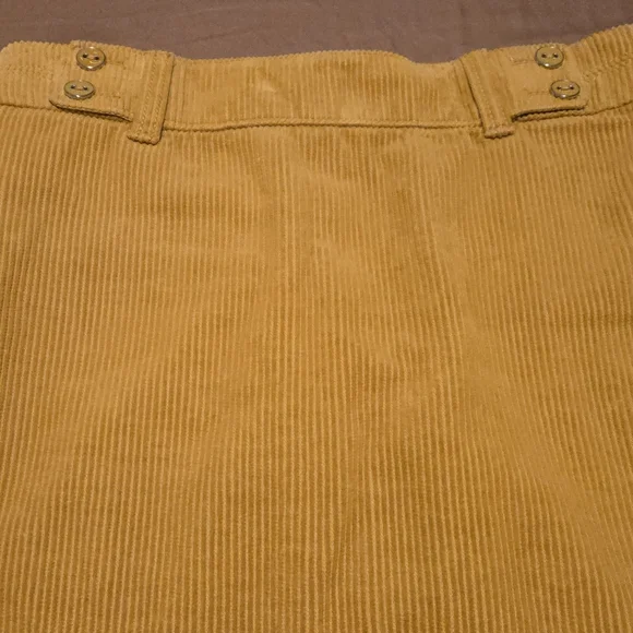 LOFT Tan A-Line Mini Skirt Work - Picture 4 of 8